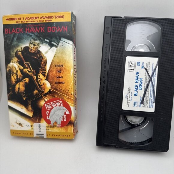 Black Hawk Down, War, VHS Tape, Vintage Video, Movie MA15+ H3 - Picture 3 of 3